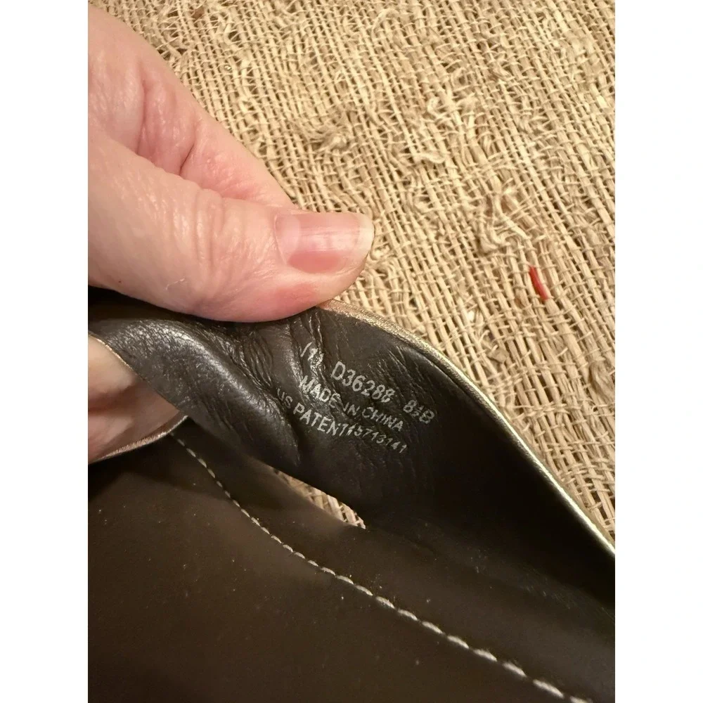 Cole Haan Air Eden Thong Gold Comfort‎ Wedge Platform Sandals 8.5 Slip On